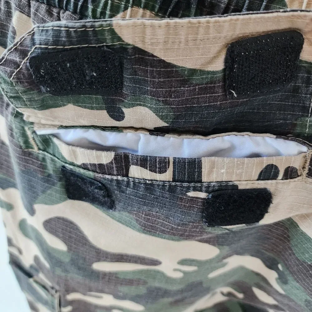 Dogg Supply by Snoop Dogg Mens XL Camo Cargo Pants Ripstop Stretch Elastic Waist - Picture 11 of 16
